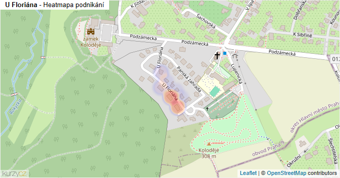 U Floriána - mapa podnikání