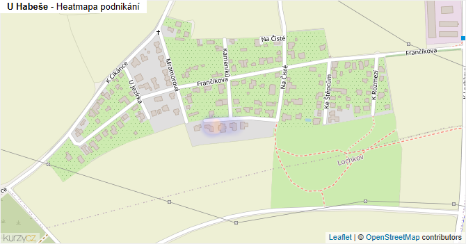 U Habeše - mapa podnikání