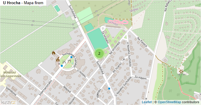 U Hrocha - mapa firem