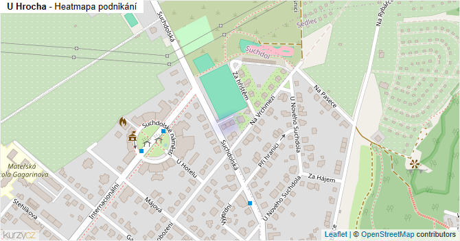 U Hrocha - mapa podnikání