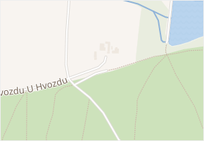 U hvozdu v obci Praha - mapa ulice