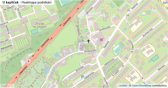 U kapliček - mapa podnikání
