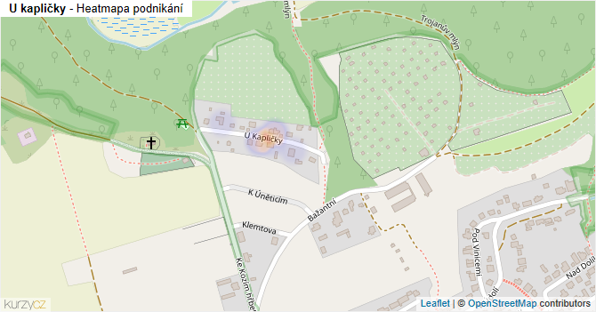 U kapličky - mapa podnikání