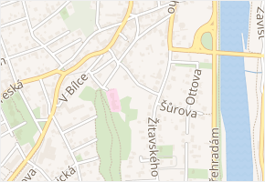 U klubovny v obci Praha - mapa ulice