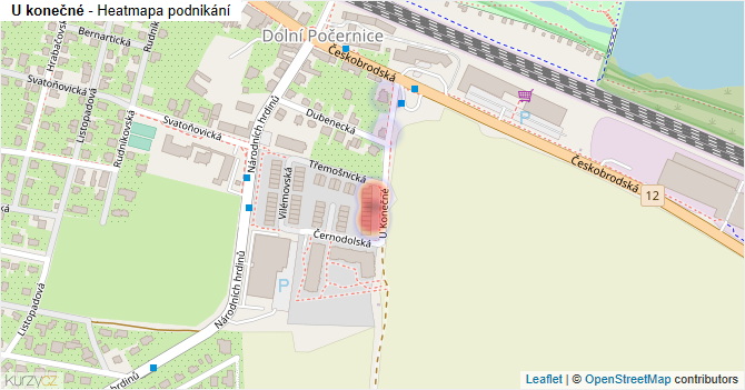 U konečné - mapa podnikání