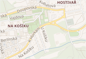 U Košíku v obci Praha - mapa ulice
