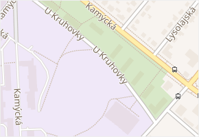 U kruhovky v obci Praha - mapa ulice