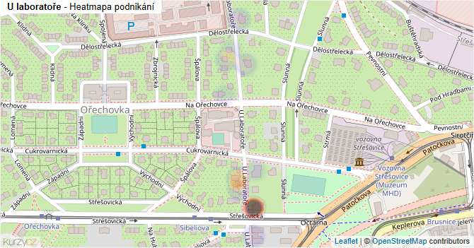 U laboratoře - mapa podnikání