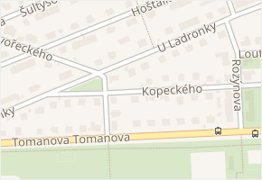U Ladronky v obci Praha 1 - mapa ulice