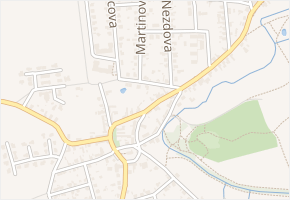 U Lázeňky v obci Praha 11 - mapa ulice