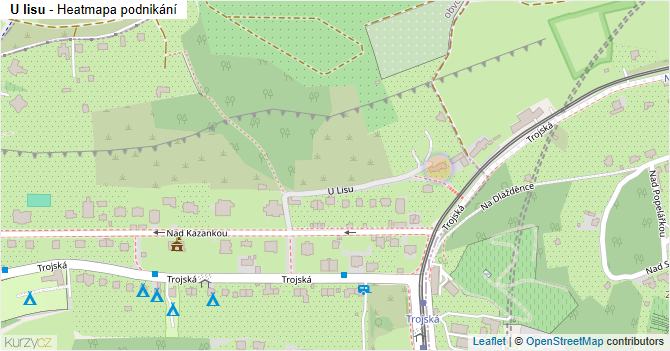 U lisu - mapa podnikání