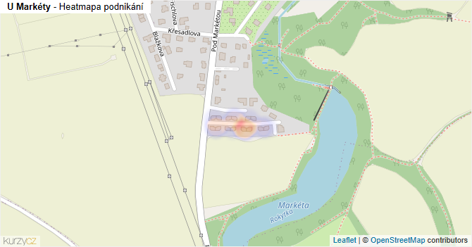 U Markéty - mapa podnikání