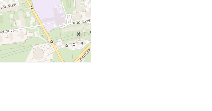 U modré školy v obci Praha - mapa ulice