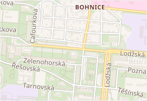 U Pazderek v obci Praha 5 - mapa ulice