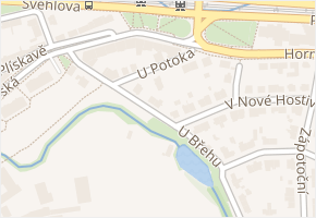 U potoka v obci Praha 9 - mapa ulice