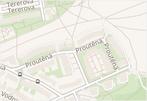 U pramene v obci Praha - mapa ulice
