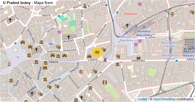 U Prašné brány - mapa firem