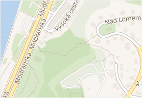 U pražských lomů v obci Praha 9 - mapa ulice