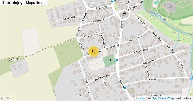 U prodejny - mapa firem