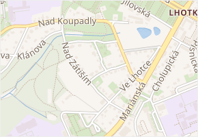 U propusti v obci Praha 8 - mapa ulice