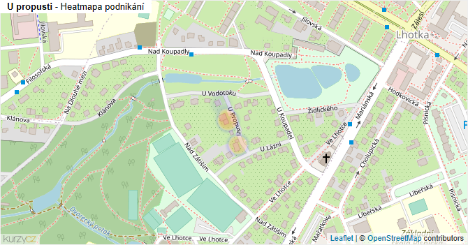 U propusti - mapa podnikání