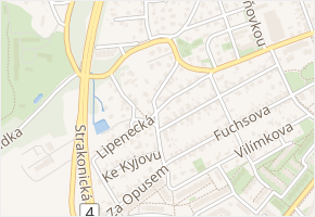 U pumpy v obci Praha - mapa ulice