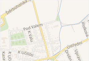 U radiály v obci Praha - mapa ulice