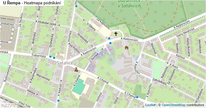 U Řempa - mapa podnikání