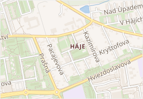 U rybářství v obci Praha - mapa ulice