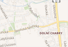 U rybníčka v obci Praha 3 - mapa ulice