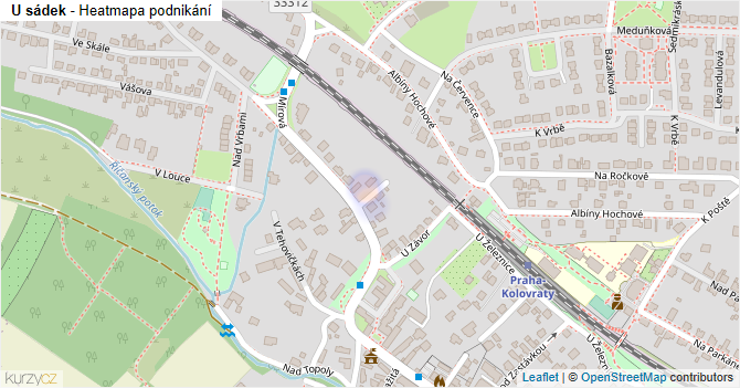 U sádek - mapa podnikání