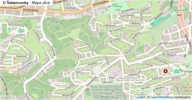 U Šalamounky - mapa ulice