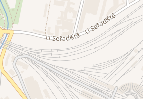 U seřadiště v obci Praha 13 - mapa ulice