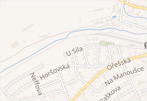 U sila v obci Praha - mapa ulice
