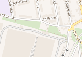 U silnice v obci Praha - mapa ulice