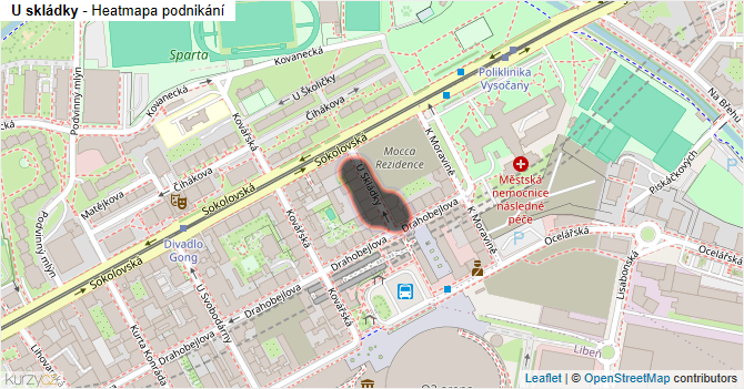 U skládky - mapa podnikání