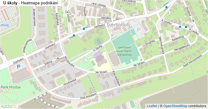 U školy - mapa podnikání