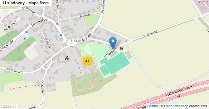 U sladovny - mapa firem
