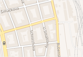 U smaltovny v obci Praha 5 - mapa ulice