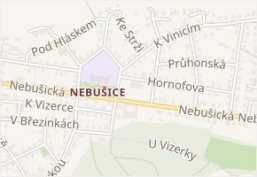 U sokolovny v obci Praha - mapa ulice
