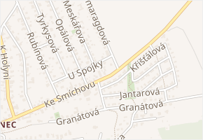 U spojky v obci Praha - mapa ulice
