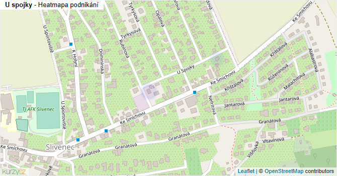 U spojky - mapa podnikání