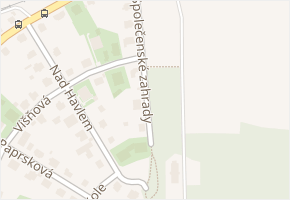 U Společenské zahrady v obci Praha 5 - mapa ulice