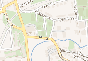 U stanice v obci Praha - mapa ulice