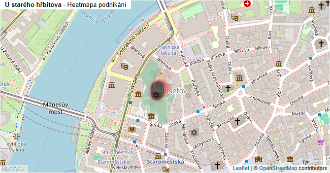 U starého hřbitova - mapa podnikání