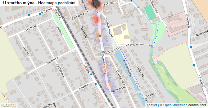 U starého mlýna - mapa podnikání