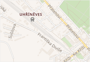 U starého nádraží v obci Praha - mapa ulice