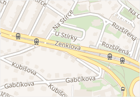 U Stírky v obci Praha - mapa ulice