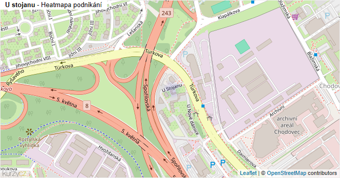 U stojanu - mapa podnikání