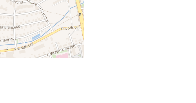 U studny v obci Praha - mapa ulice